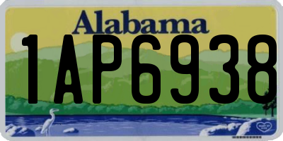 AL license plate 1AP6938
