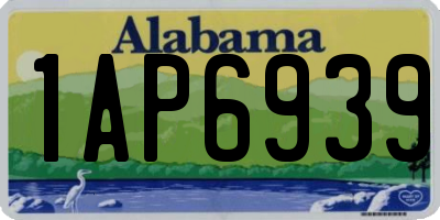 AL license plate 1AP6939