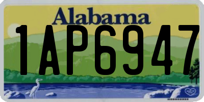 AL license plate 1AP6947