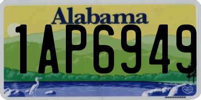 AL license plate 1AP6949