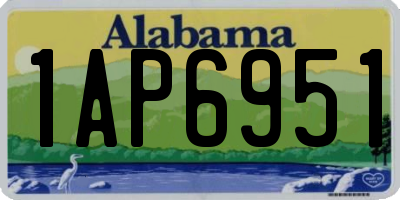 AL license plate 1AP6951