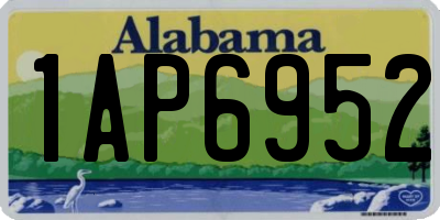 AL license plate 1AP6952