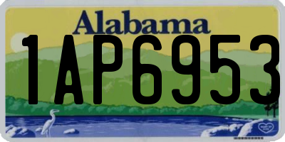 AL license plate 1AP6953