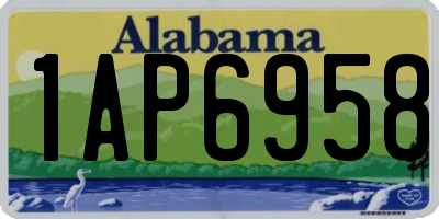 AL license plate 1AP6958