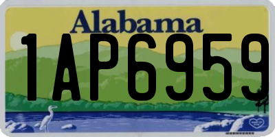 AL license plate 1AP6959