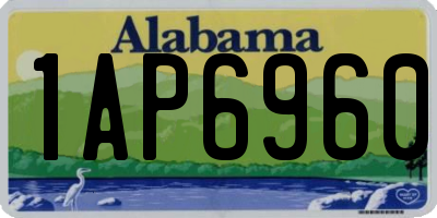 AL license plate 1AP6960