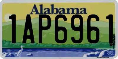 AL license plate 1AP6961