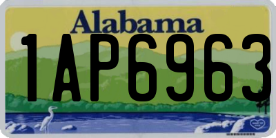 AL license plate 1AP6963