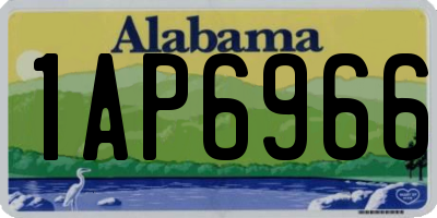 AL license plate 1AP6966