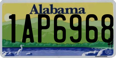 AL license plate 1AP6968