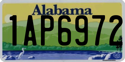 AL license plate 1AP6972