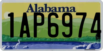 AL license plate 1AP6974