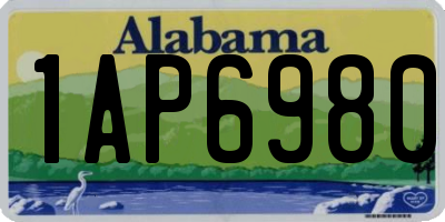 AL license plate 1AP6980