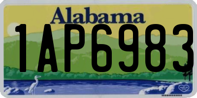 AL license plate 1AP6983