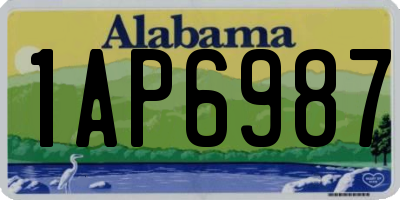 AL license plate 1AP6987