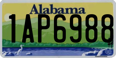 AL license plate 1AP6988