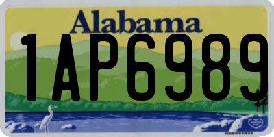 AL license plate 1AP6989