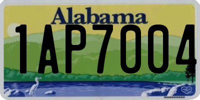 AL license plate 1AP7004