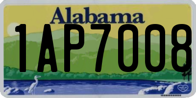 AL license plate 1AP7008