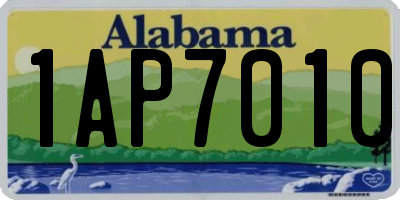 AL license plate 1AP7010