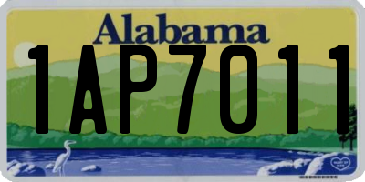 AL license plate 1AP7011
