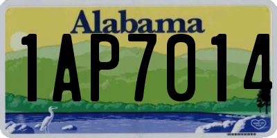 AL license plate 1AP7014