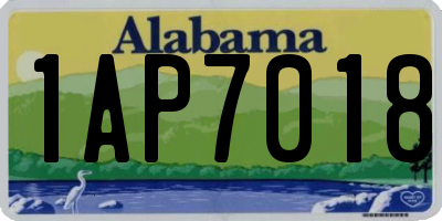 AL license plate 1AP7018