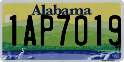 AL license plate 1AP7019