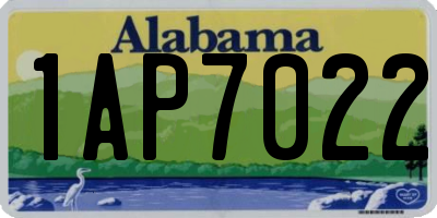 AL license plate 1AP7022
