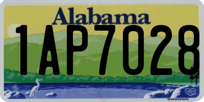 AL license plate 1AP7028
