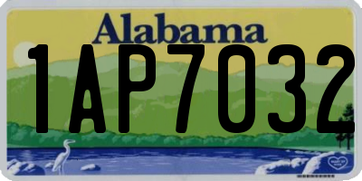 AL license plate 1AP7032