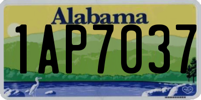 AL license plate 1AP7037