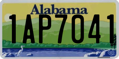 AL license plate 1AP7041