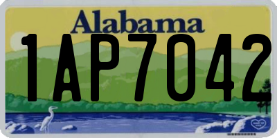 AL license plate 1AP7042