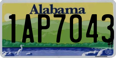 AL license plate 1AP7043