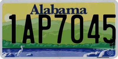 AL license plate 1AP7045