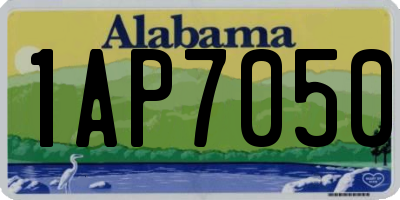 AL license plate 1AP7050