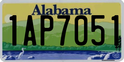 AL license plate 1AP7051
