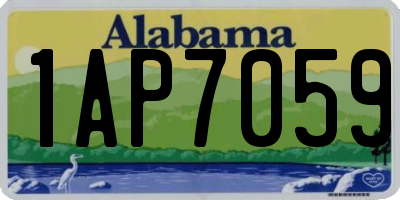 AL license plate 1AP7059