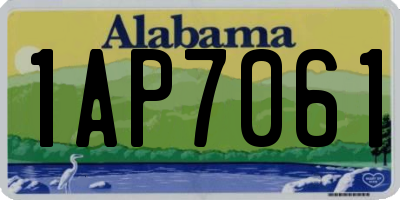 AL license plate 1AP7061