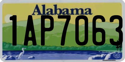 AL license plate 1AP7063