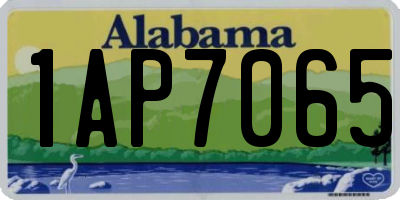 AL license plate 1AP7065