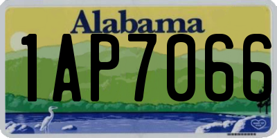 AL license plate 1AP7066