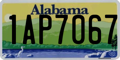 AL license plate 1AP7067