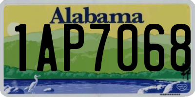 AL license plate 1AP7068