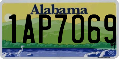 AL license plate 1AP7069