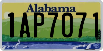 AL license plate 1AP7071