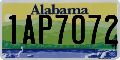 AL license plate 1AP7072