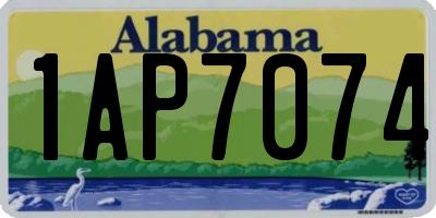 AL license plate 1AP7074