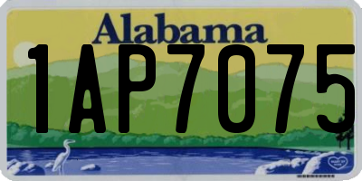 AL license plate 1AP7075